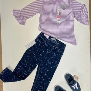 Jordache girl pants, shirt and shoes
